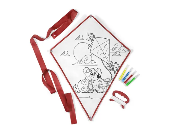 DRAGON flying kite Red