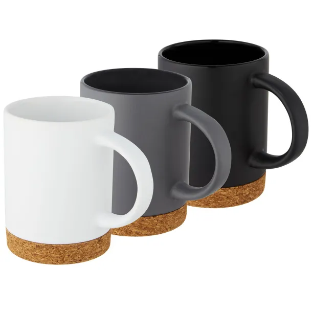 Neiva 425 ml ceramic mug with cork base Crna