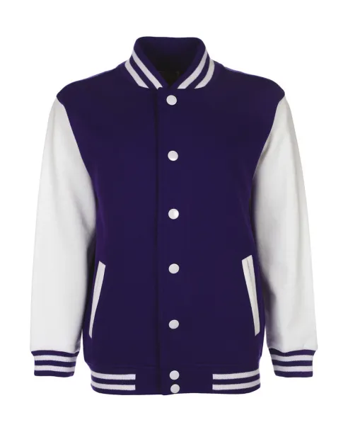  Junior Varsity Jacket - FDM Ljubičasta Bijela