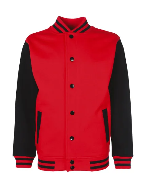  Junior Varsity Jacket - FDM Fire Red Black