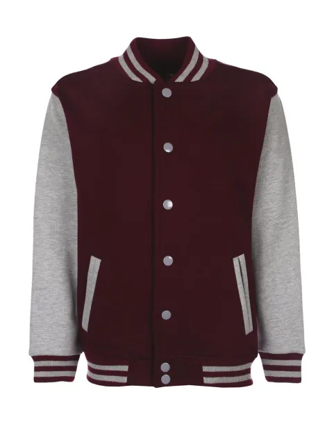  Junior Varsity Jacket - FDM Burgundy Sport Grey