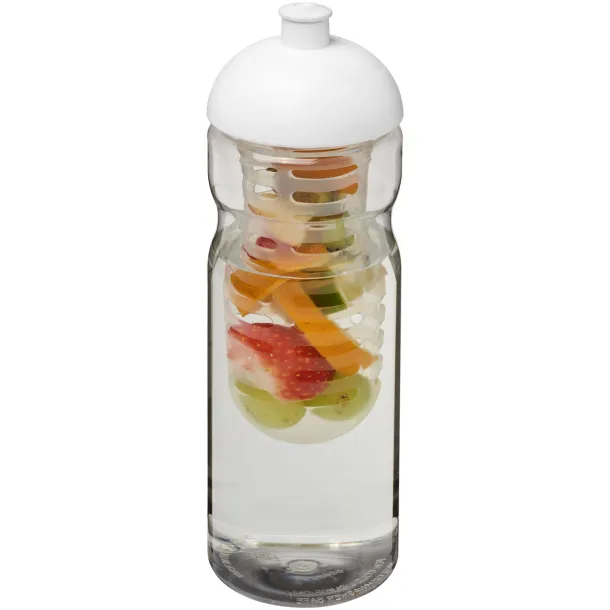 H2O Base® 650 ml dome lid sport bottle & infuser - Unbranded White White