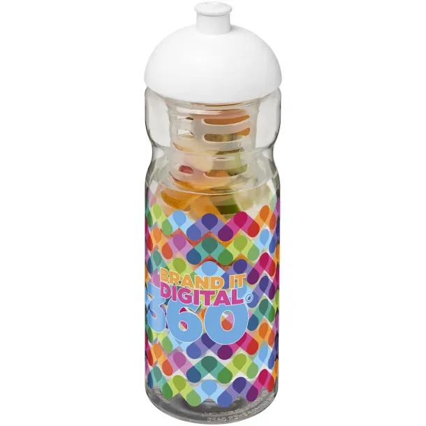 H2O Base® 650 ml dome lid sport bottle & infuser White White