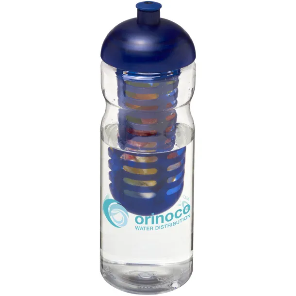 H2O Base® 650 ml dome lid sport bottle & infuser - Unbranded White Blue