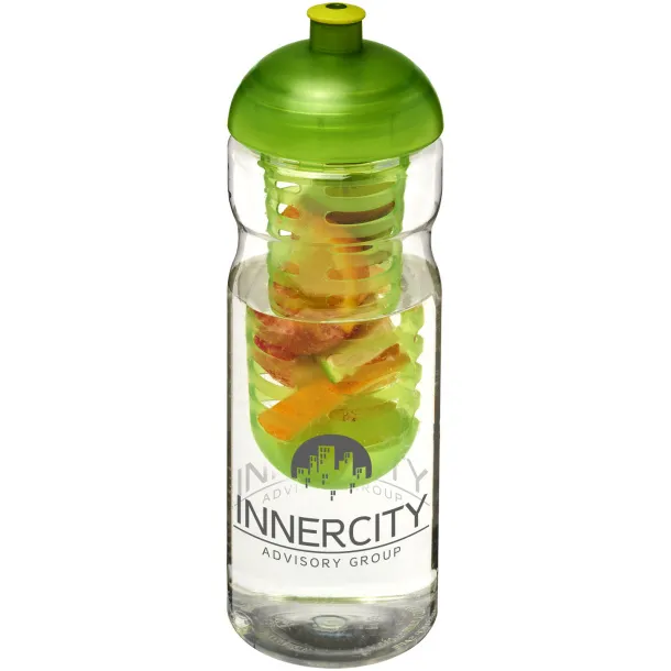 H2O Base® 650 ml dome lid sport bottle & infuser - Unbranded White Lime