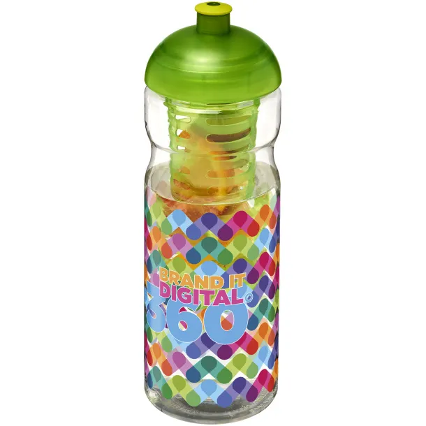 H2O Base® 650 ml dome lid sport bottle & infuser - Unbranded White Lime