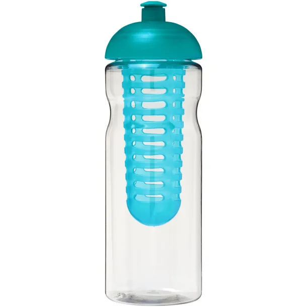 H2O Base® 650 ml dome lid sport bottle & infuser - Unbranded White Aqua blue