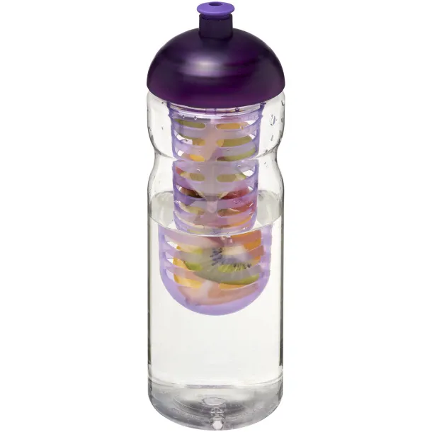 H2O Base® 650 ml dome lid sport bottle & infuser - Unbranded White Purple