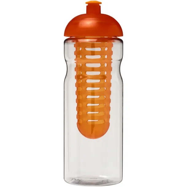 H2O Base® 650 ml dome lid sport bottle & infuser - Unbranded White Orange