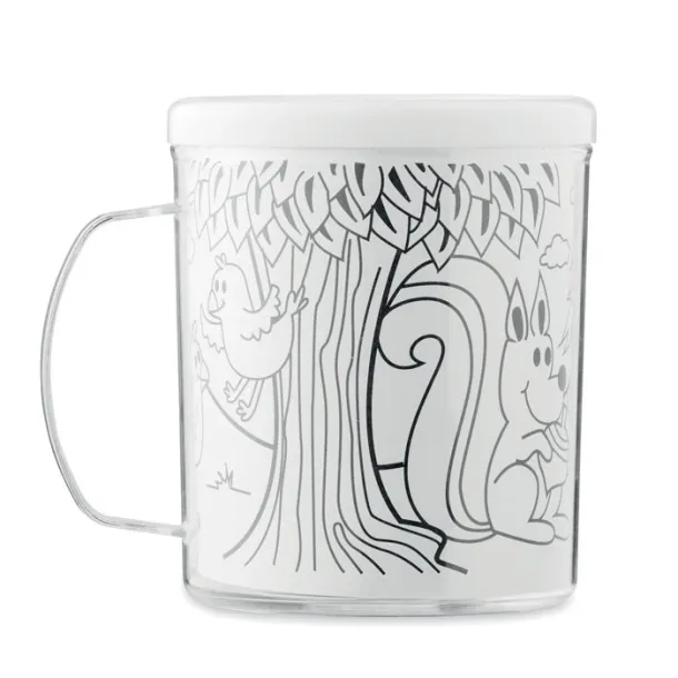 PAINTY Colouring mug 280 ml White