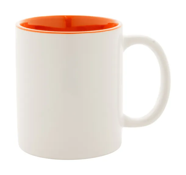 Loom mug White Orange