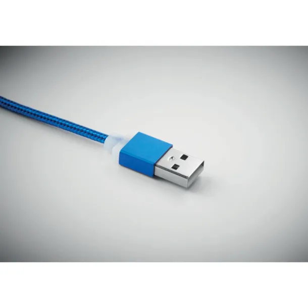 RIZO keyring with USB type C cable Royal blue