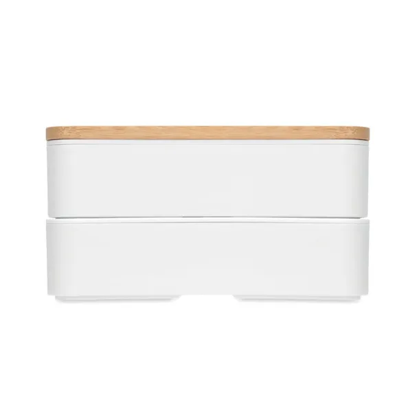 BAAKS Lunch box in PP and bamboo lid White