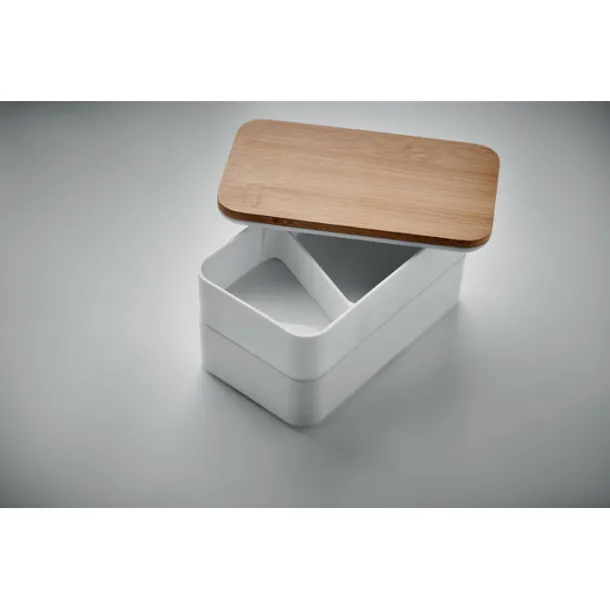 BAAKS Lunch box in PP and bamboo lid White