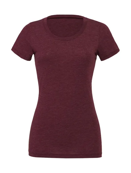  Triblend Crew Neck T-Shirt - Bella+Canvas Maroon Triblend