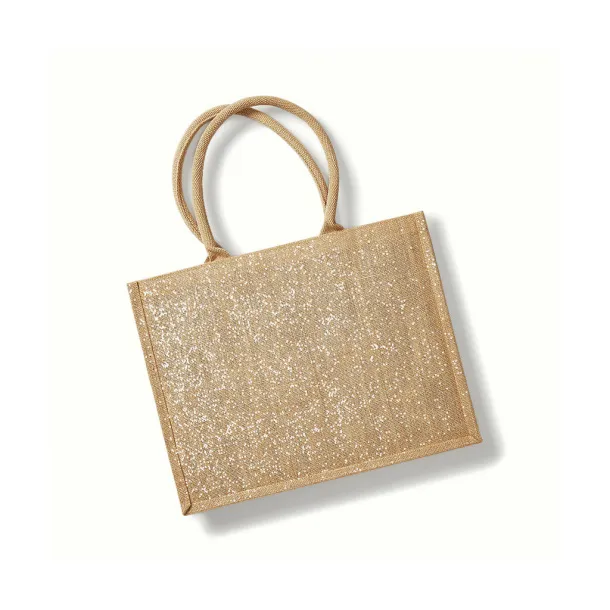  Shimmer Jute Shopper - Westford Mill Natural Gold