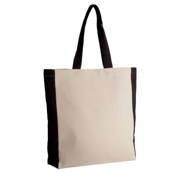  TWO-TONE TOTE BAG, 310 g/m2 - Kimood Natural Black