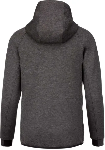  Muška hoodica s patentom, 310 g/m2 - Proact Deep Grey Heather