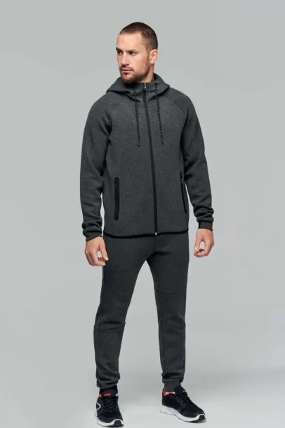  Muška hoodica s patentom, 310 g/m2 - Proact French Navy Heather