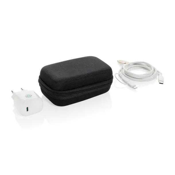  Surge RCS recyled PET 20W type C 3 pcs charging set - XD Collection Black