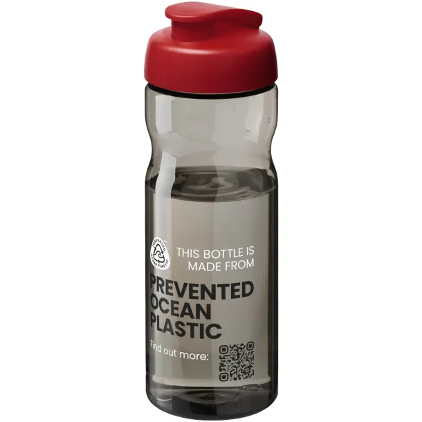 H2O Active® Eco Base 650 ml flip lid sport bottle Red Charcoal