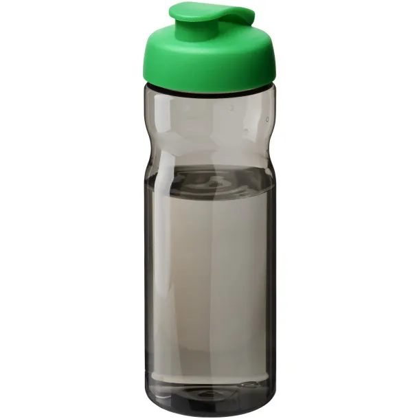 H2O Active® Eco Base 650 ml flip lid sport bottle Transparent green Charcoal