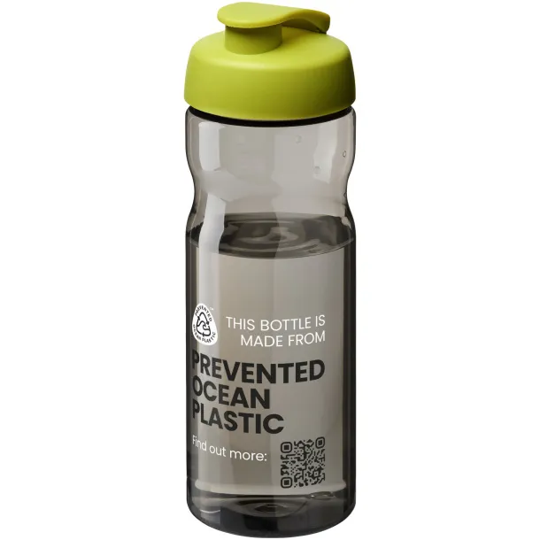 H2O Active® Eco Base 650 ml flip lid sport bottle Lime Charcoal