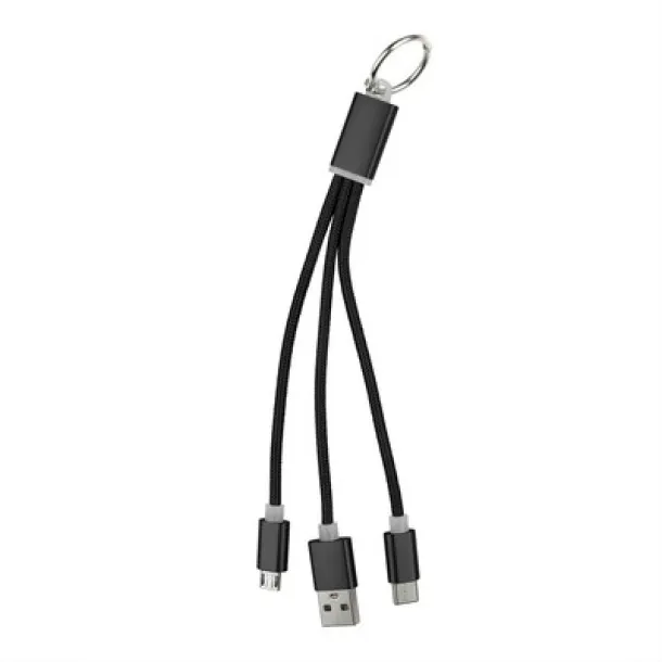  Charging cable, keyring black