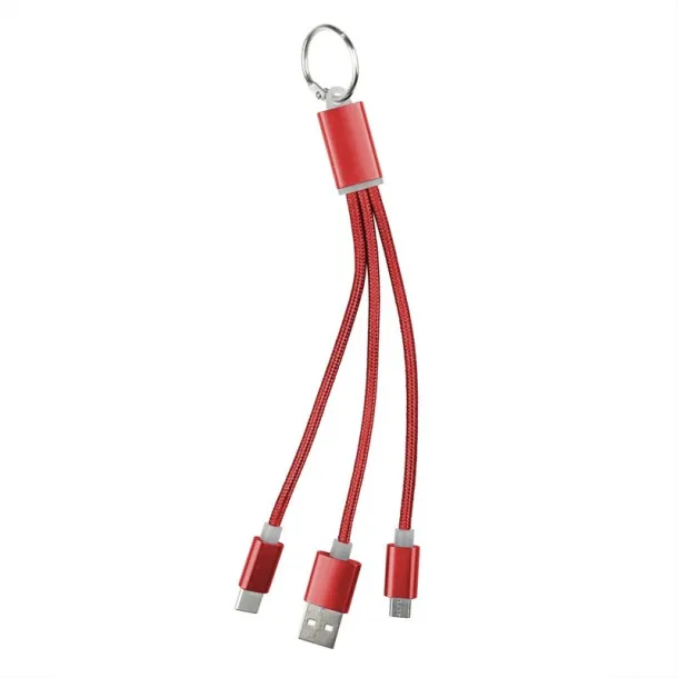  Charging cable, keyring red