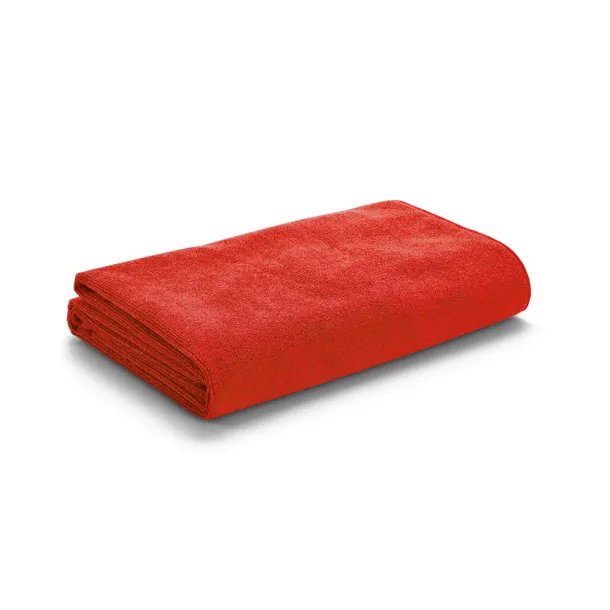CALIFORNIA ručnik za plažu, 250 g/m² Crvena