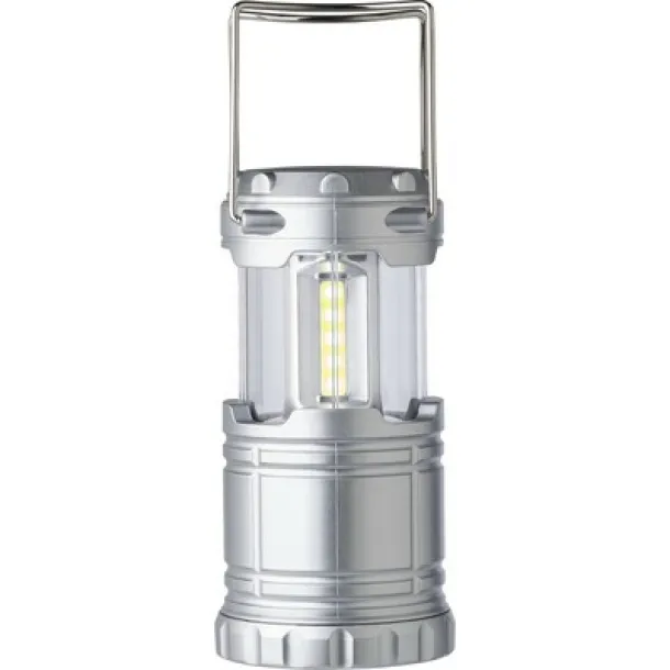  Camping light with COB light, lantern silver