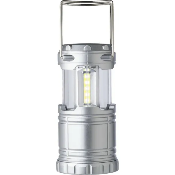  Camping light with COB light, lantern silver