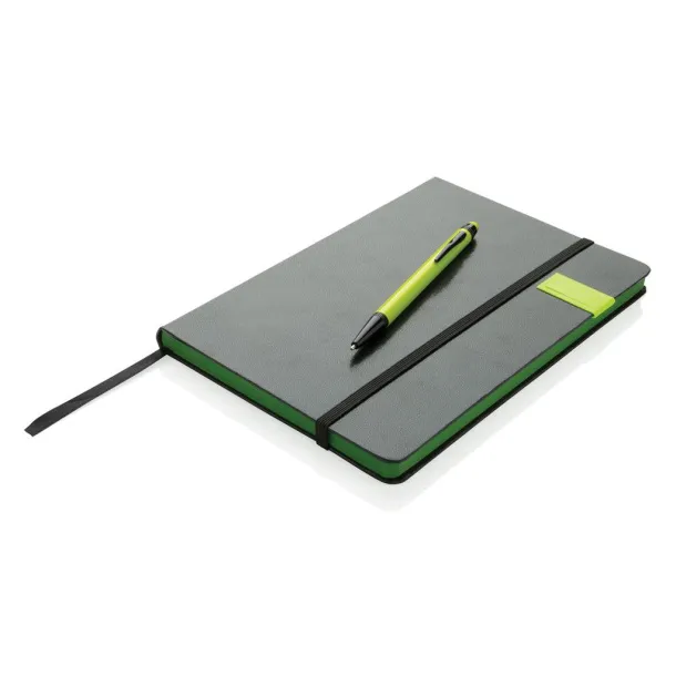  Deluxe 8GB USB notebook with stylus pen Lime Black