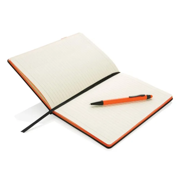  Deluxe 8GB USB notebook with stylus pen Orange Black