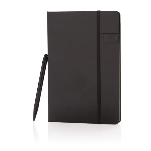  Deluxe 8GB USB notebook with stylus pen Black Black