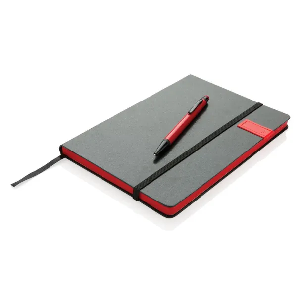  Deluxe 8GB USB notebook with stylus pen Red Black