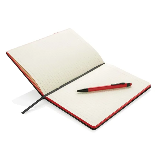  Deluxe 8GB USB notebook with stylus pen Red Black