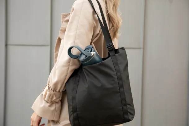 VINGA Livorno GRS recycled polyester tote - Vinga Black 