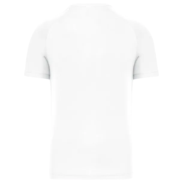  MEN’S V-NECK SHORT SLEEVE SPORTS T-SHIRT - Proact White