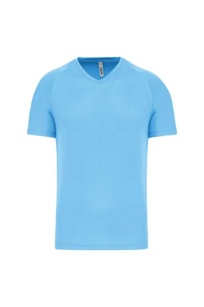  MEN’S V-NECK SHORT SLEEVE SPORTS T-SHIRT - Proact Sky blue