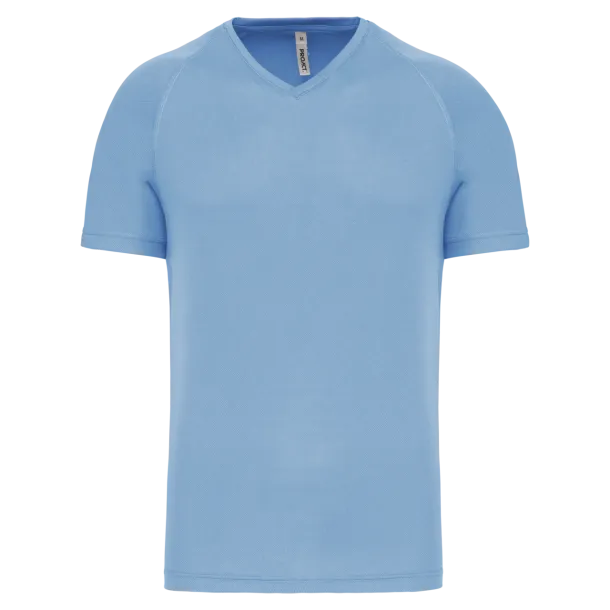  MEN’S V-NECK SHORT SLEEVE SPORTS T-SHIRT - Proact Sky blue