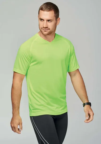  MEN’S V-NECK SHORT SLEEVE SPORTS T-SHIRT - Proact Kelly Green