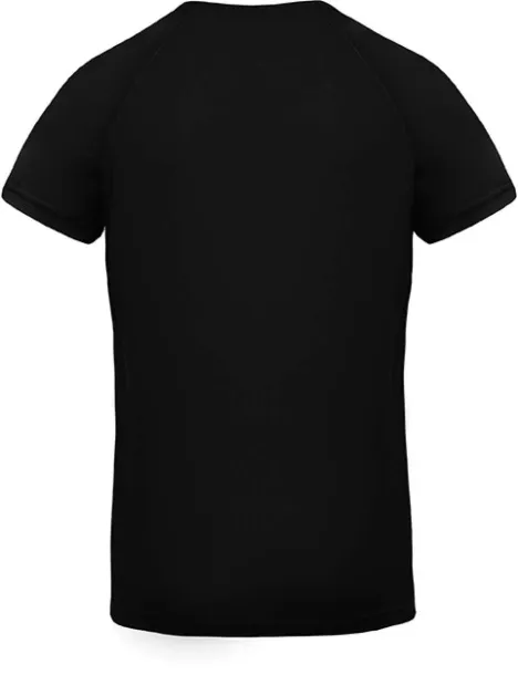  MEN’S V-NECK SHORT SLEEVE SPORTS T-SHIRT - Proact Black