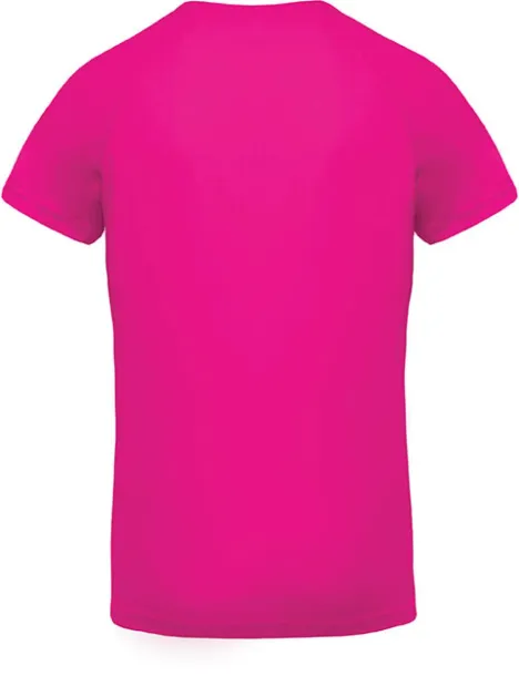  MEN’S V-NECK SHORT SLEEVE SPORTS T-SHIRT - Proact Fuchsia