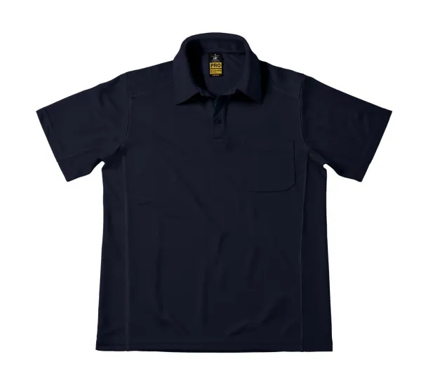  Coolpower Pocket Polo - B&C Pro Navy