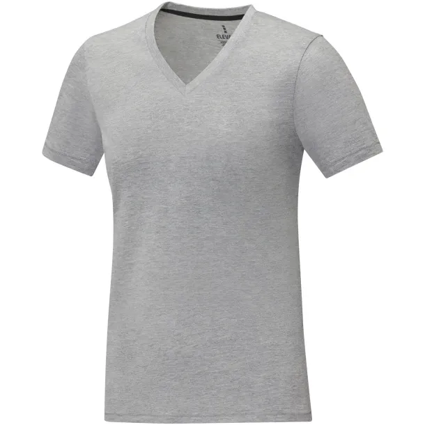 Somoto short sleeve women's V-neck t-shirt - Elevate Life Heather grey