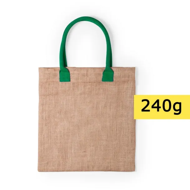  Jute shopping bag with cotton handles 45533C