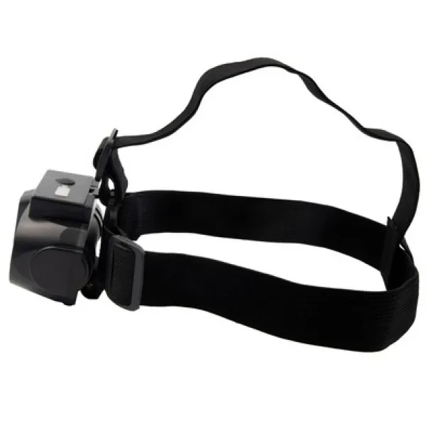  Head torch with LED and COB light Crna