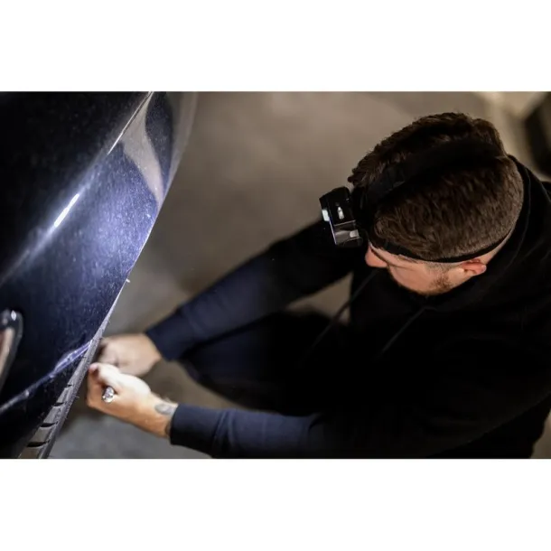  Head torch with LED and COB light Crna