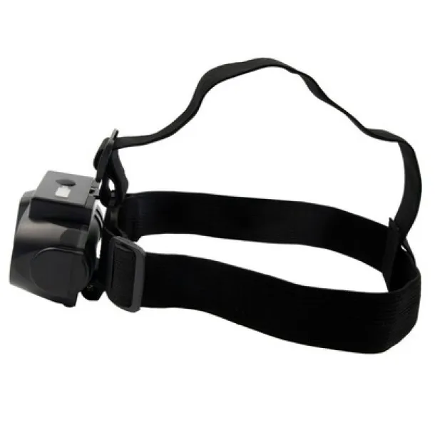  Head torch with LED and COB light Crna